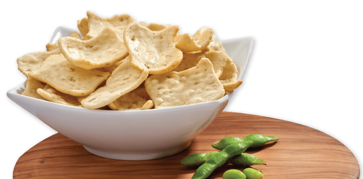 bowl of edamame popped snacks