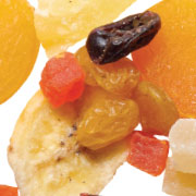 Selection of dried fruits