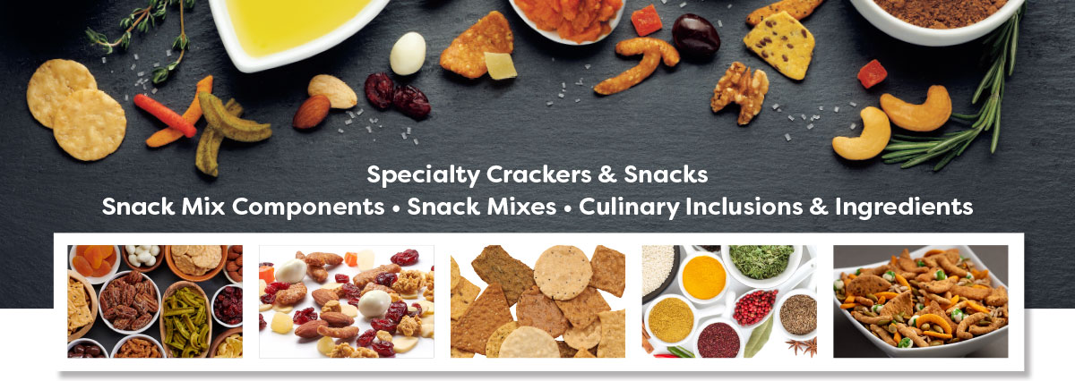 Photos of Snack Mixes, Crackers, Crips and Ingredients